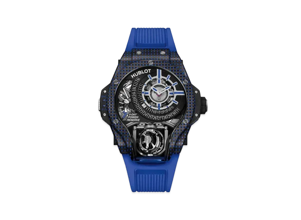 HUBLOT MP MP-09 Tourbillon Bi-Axis Blue 3D Carbon 49mm