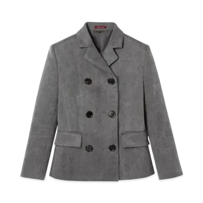 GUCCI Cotton Canvas Delave Jacket "Dark Gray"