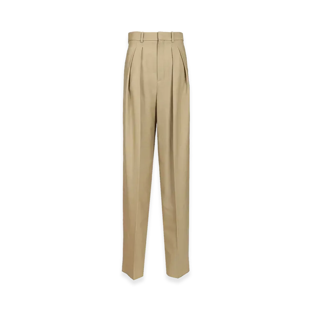 Saint Laurent Women's Trousers "Beige"
