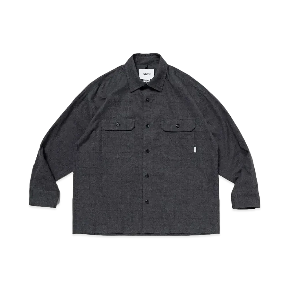 WTAPS Deck 01 / LS / Cotton. Twill. Textile "Black"