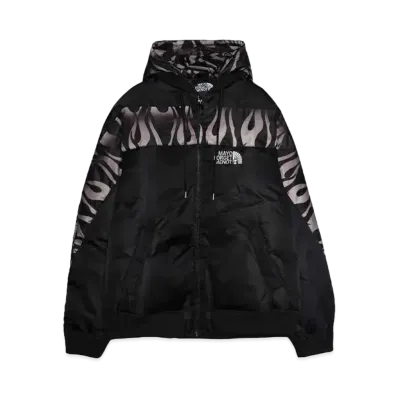 MAYO FIRE EMBROIDERY NYLON DOWN JKT "FIRE BLACK"