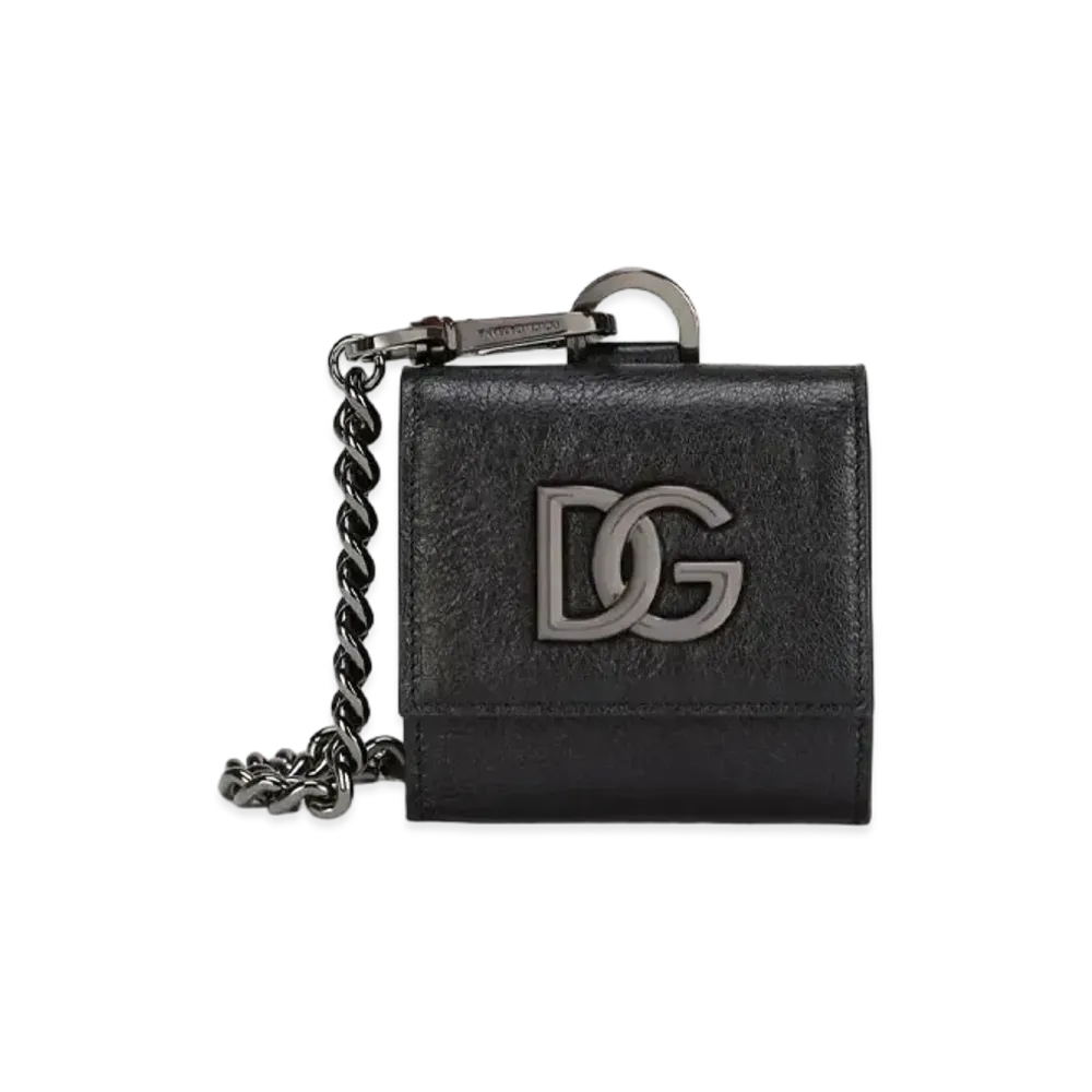 Dolce&Gabbana Crossbody Card Holder Matnappa Leather DG Overlapping Logo "Multicolor"