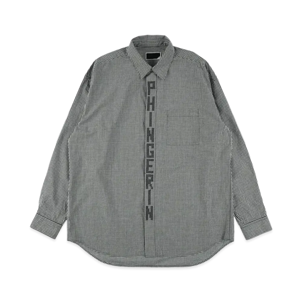 PHINGERIN Stitch Text Shirt "Black"