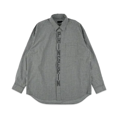 PHINGERIN Stitch Text Shirt "Black"