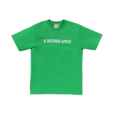 A BATHING APE Logo Tee "Green"