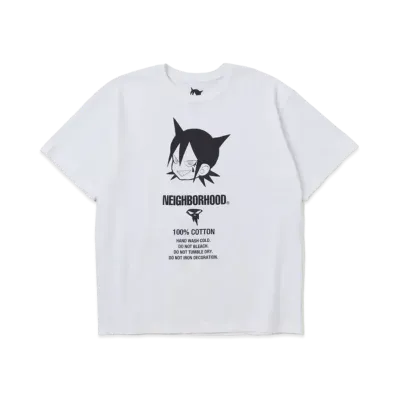 NEIGHBORHOOD NH x Jun Inagawa . Tee SS-3 "White" 231PCJIN-ST03S