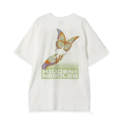 NEEDLES x Hidden S/S Crew Neck T-Shirt "Off White"