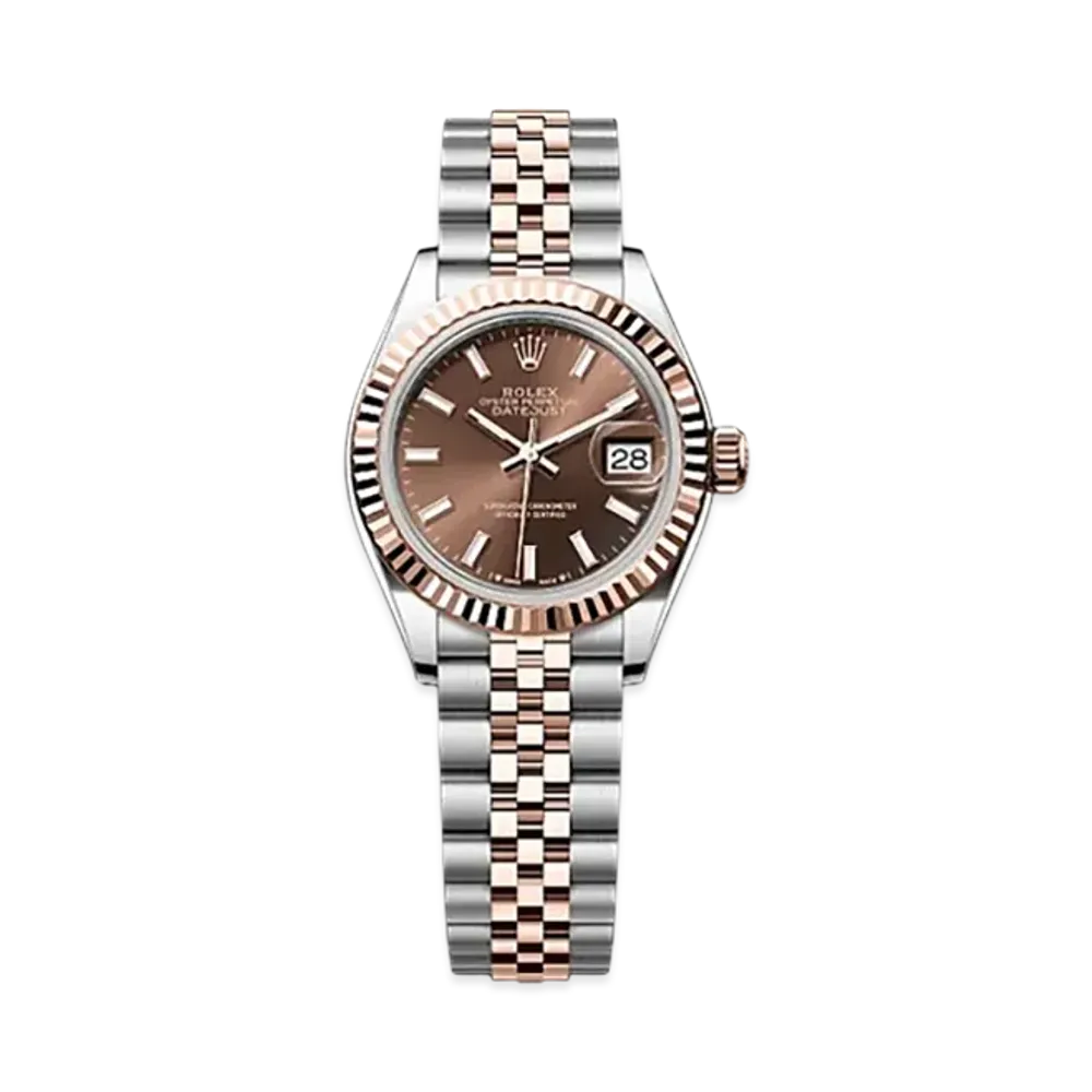 ROLEX Lady-Datejust 28mm Oystersteel & Everose Gold 279171 "Chocolate"