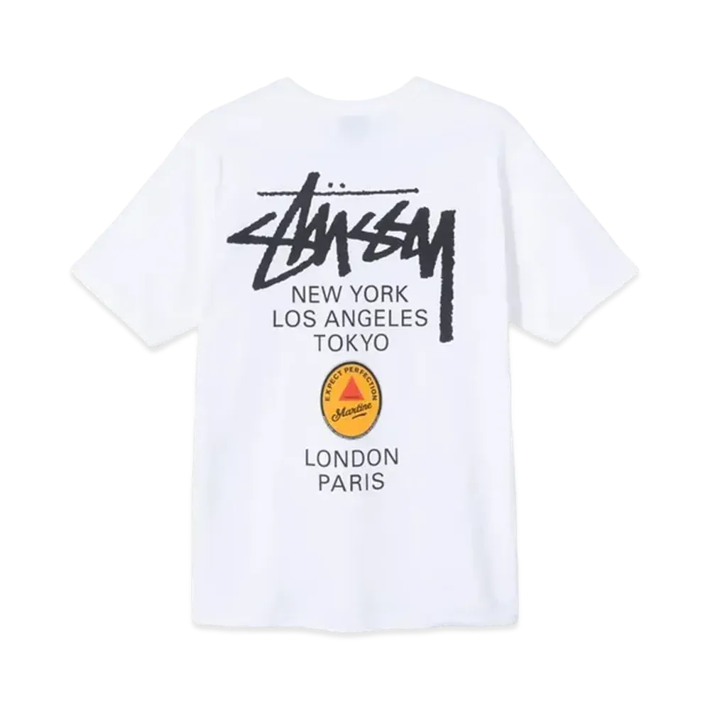 Stussy x Martine Rose World Tour Collection T Shirt "White"