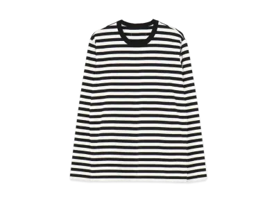 Yohji Yamamoto Y's BORDER Y's STITCH BIG LONG T "Black"