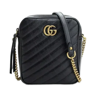 GUCCI GG Marmont Mini Shoulder bag "Black"