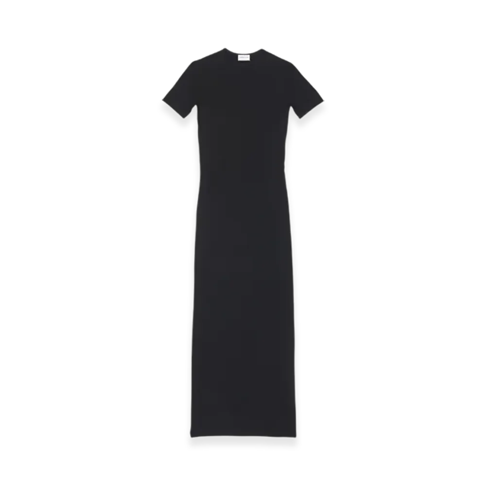 BALENCIAGA Women's Superlong Stretch Dress "Black"
