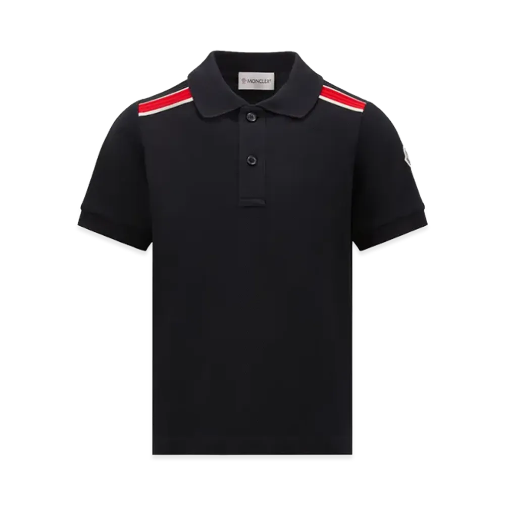 MONCLER Kids Polo Shirt "Black"