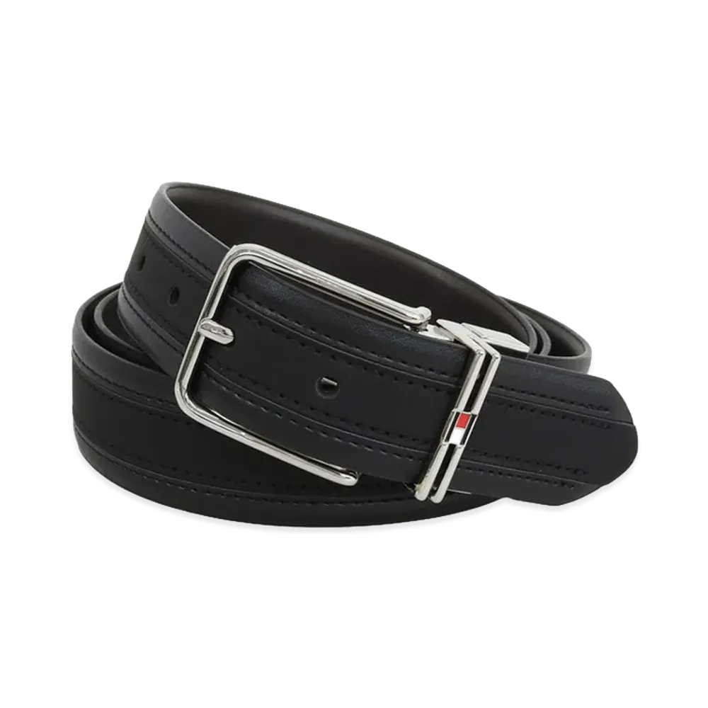 TOMMY HILFIGER 42/105 Leather Belt "Black/Brown"