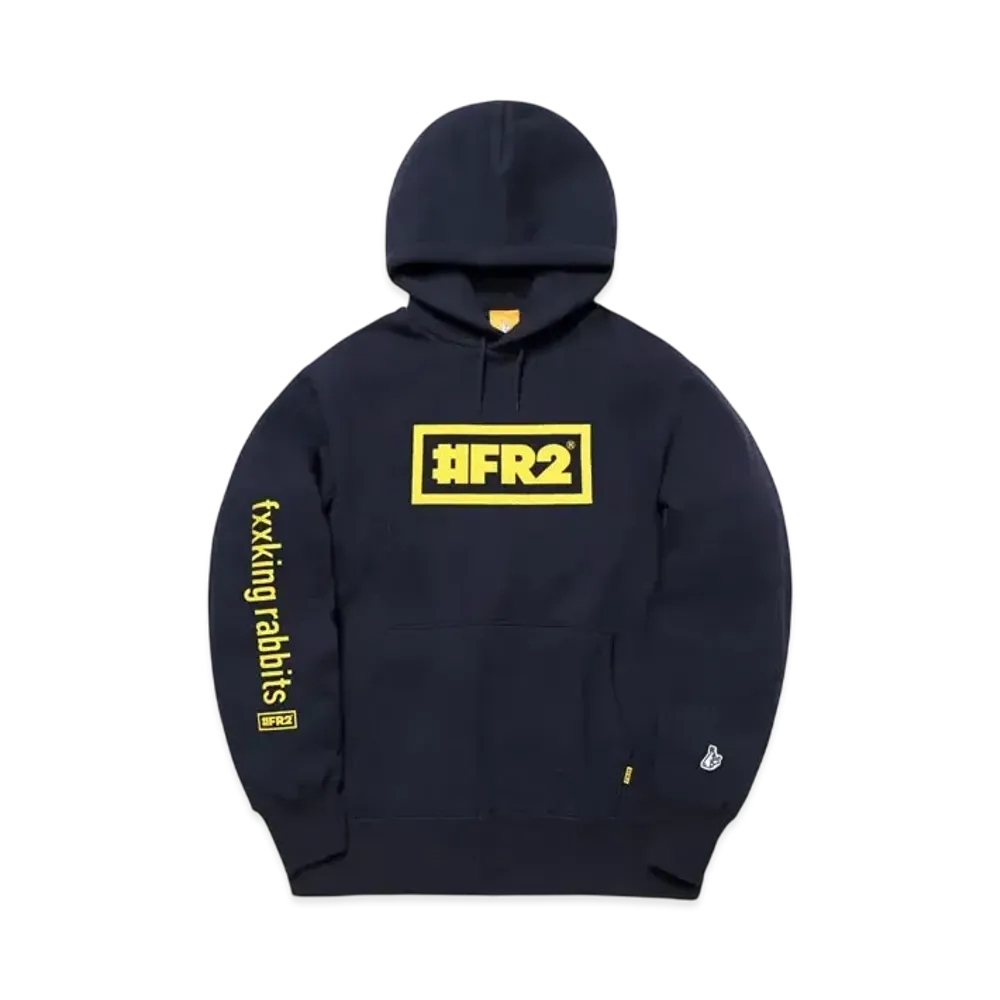FR2 Box Logo Hoodie "Navy"