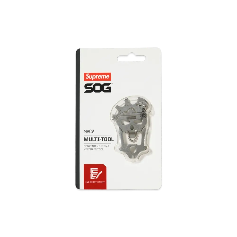 Supreme x SOG MacV Tool "Silver"