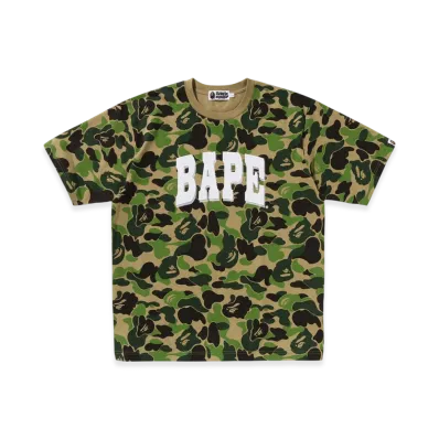 A BATHING APE ABC Camo Relaxed Fit Bape Logo Tee "Green"