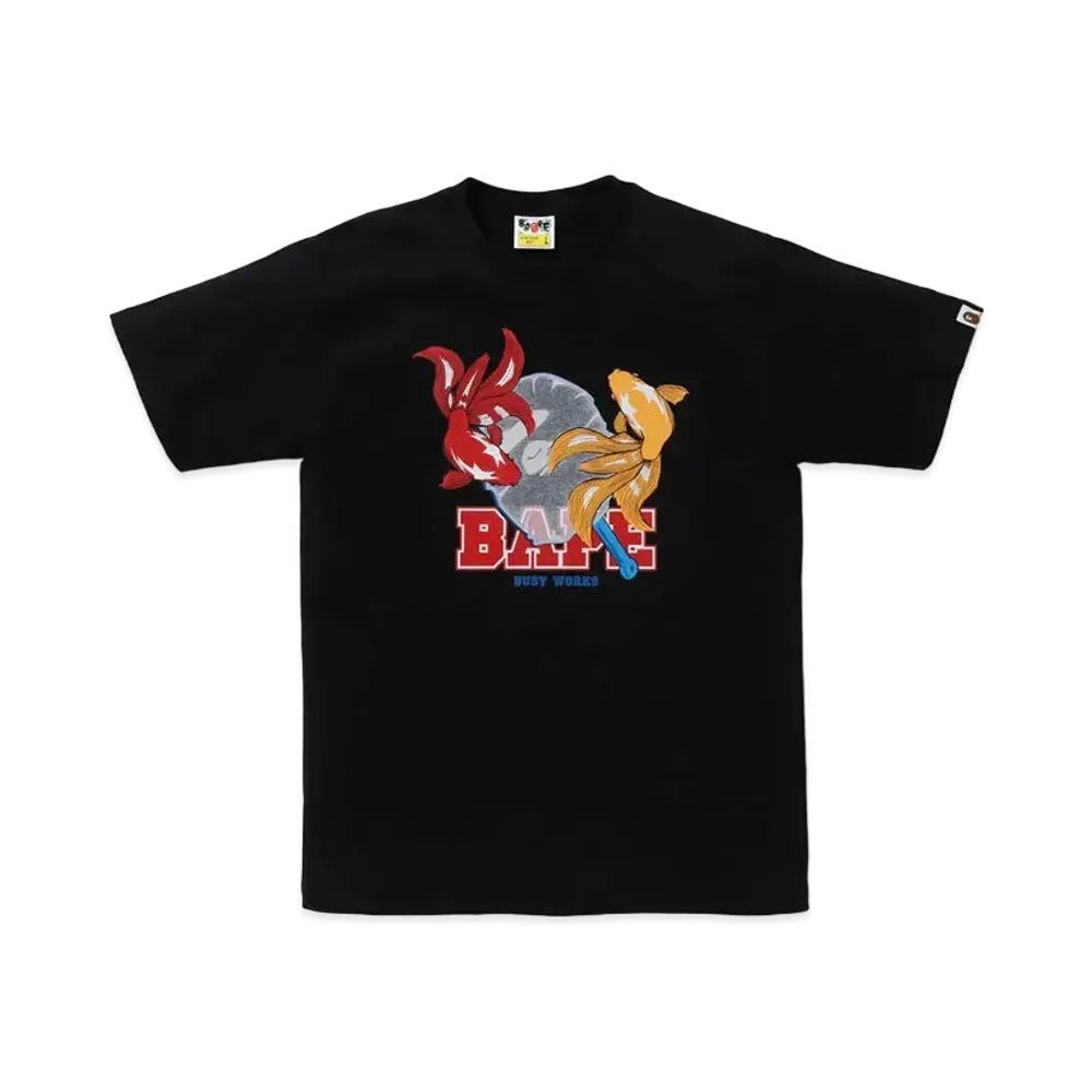 A BATHING APE Goldfish Scooping Tee "Black"