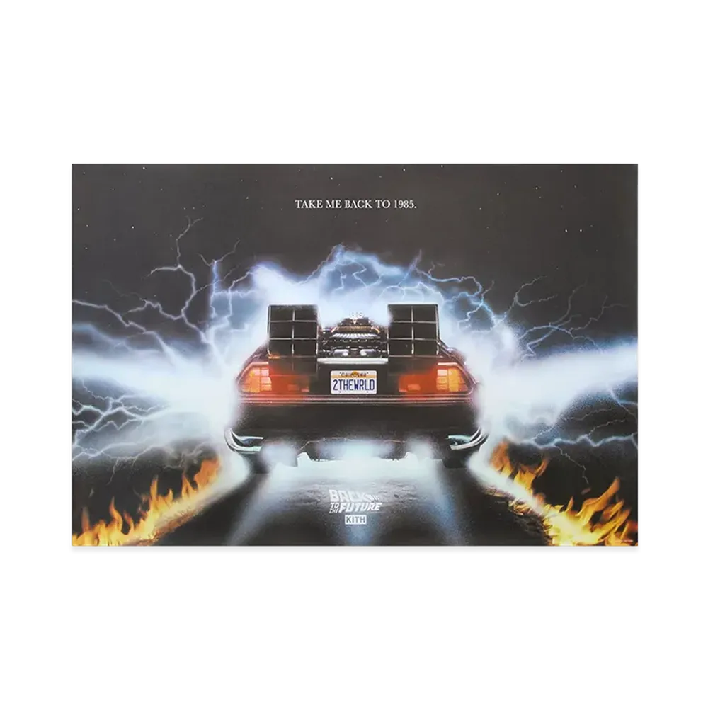 Kith x Back to the Future Take Me Back to 1985 Poster "Multi"