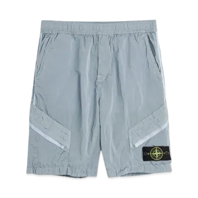 Stone Island L1719 Nylon Metal in Econyl Regenerated Nylon Comfort Fit Bermuda Shorts - 24SS "Sky Blue"