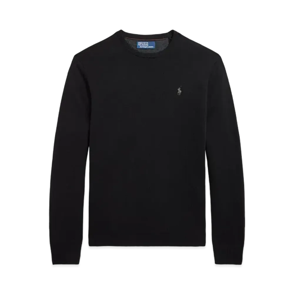 Polo Ralph Lauren Wool Cre Neck Sweater "Black"