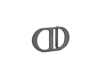 Dior CD Icon Belt Buckle Matte Lacquer-Finish Brass 35 MM "Deep Gray"