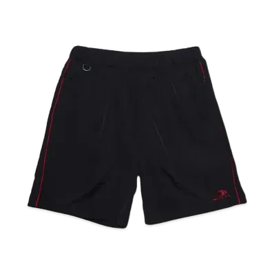 9090 Tech Zip Nylon Half Pants "BLACK"