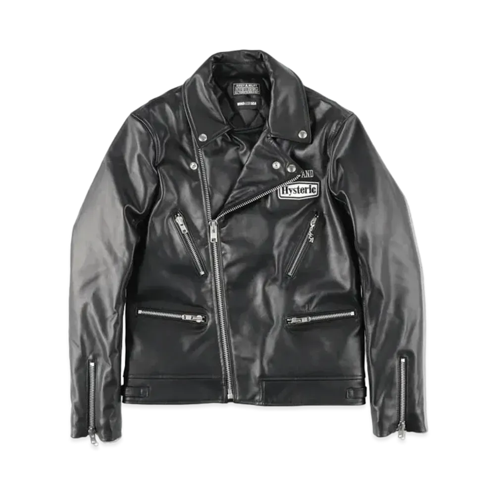 WIND AND SEA x HYSTERIC GLAMOUR Riders Jacket "Black"