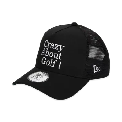NEW ERA Golf 9Forty A-Frame Tracker Crazy About Golf "Black"