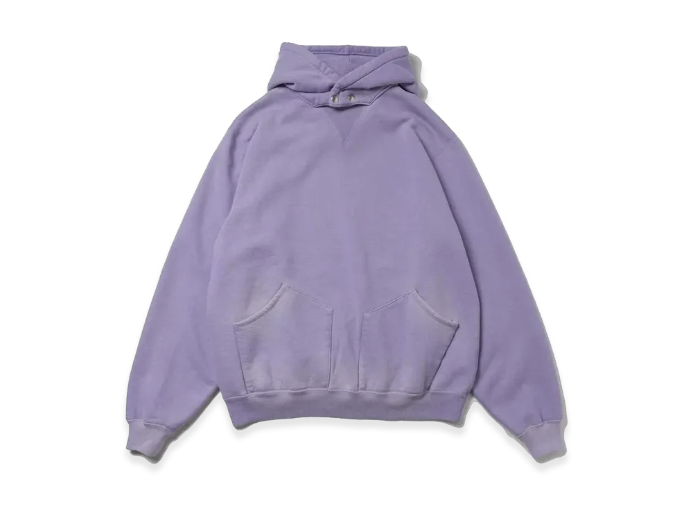 A.PRESSE Vintage Attached Snap Hood Sweat Parka "Lavender"