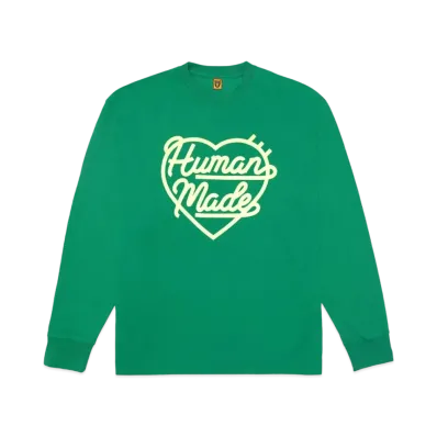 HUMAN MADE Heart L/S T-Shirt "Green"