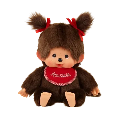 Sekiguchi "Premium Standard" Monchhichi M Brown Girl Sitting