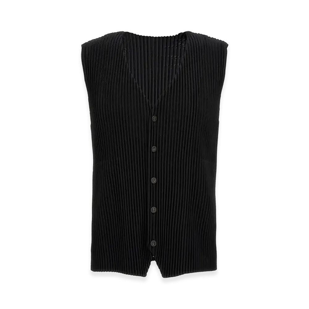 HOMME PLISSE ISSEY MIYAKE Basics Vest "Black"