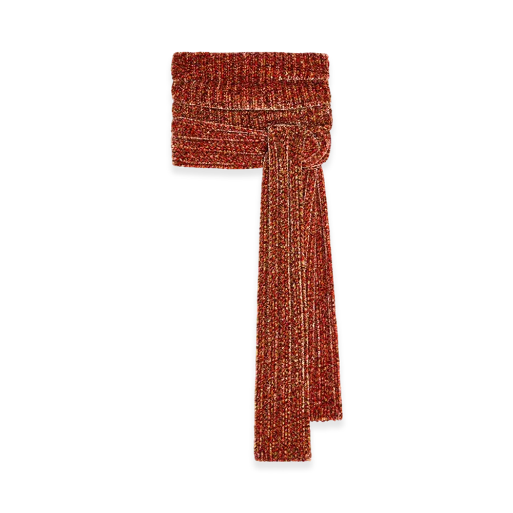 DRIES VAN NOTEN Women's Hooded Scarf "Peach"