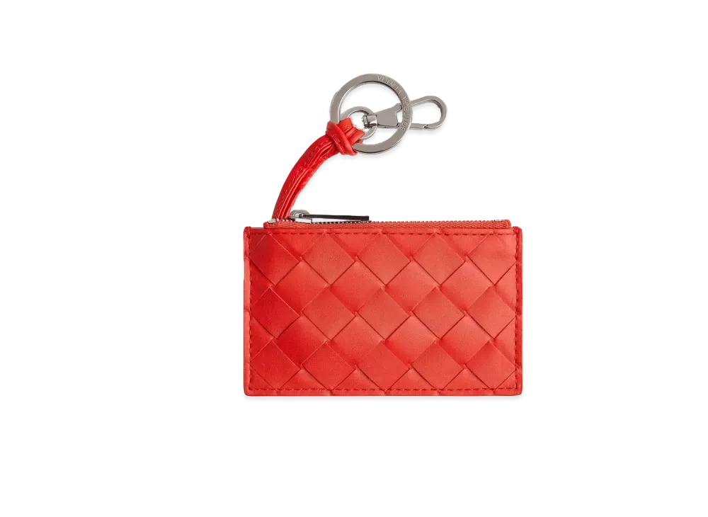 Bottega Veneta Key Pouch "Tomato"