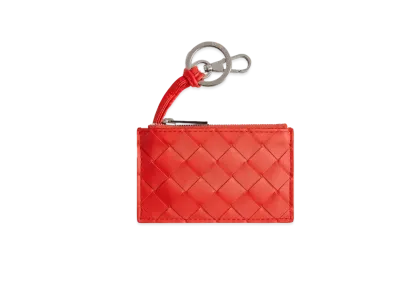 Bottega Veneta Key Pouch "Tomato"