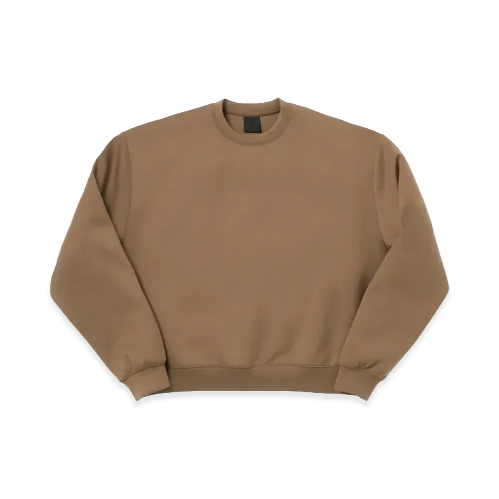 DAIWA PIER39 Tech Scuba Knit Crew "Light Brown"