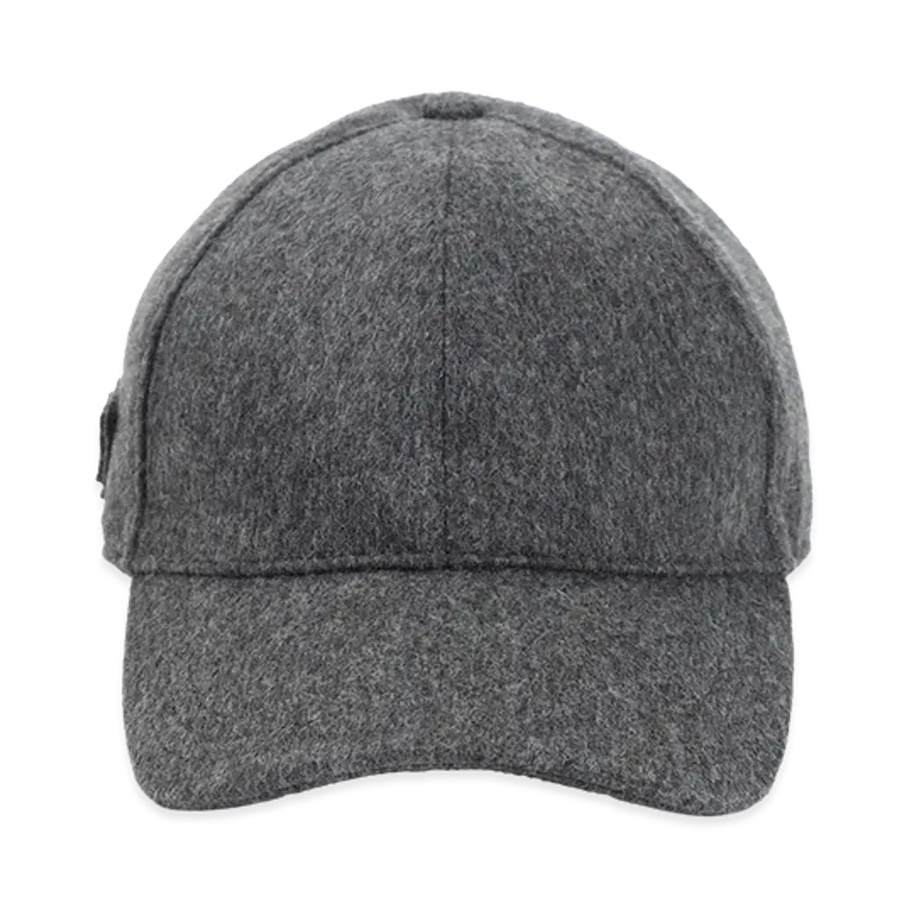 PRADA Women's Virgin Wool Cap "Gray"