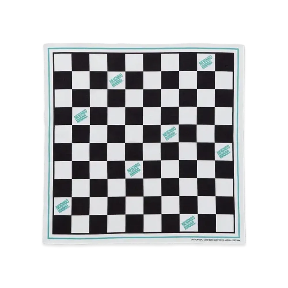 NEIGHBORHOOD Checker Bandana "Orange"
