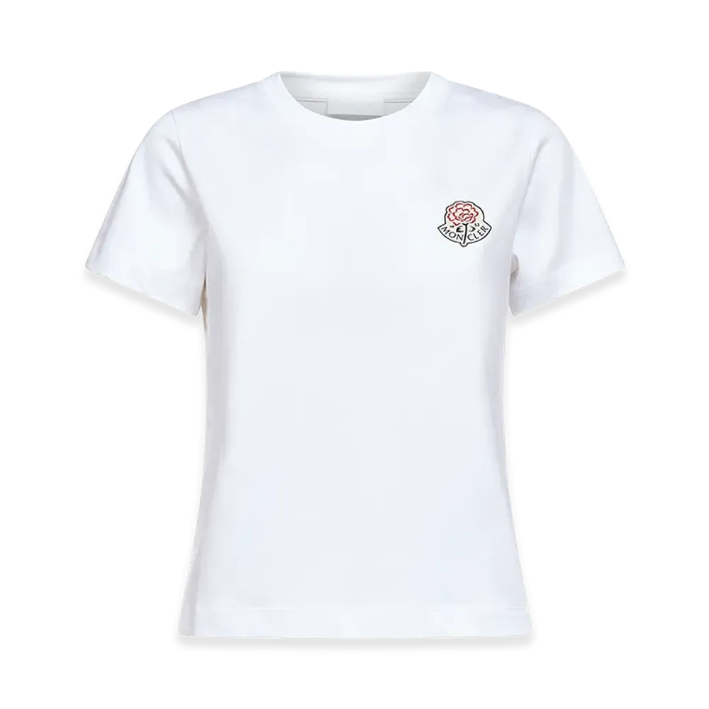 MONCLER Women's Logo Cotton T-Shirt "White"