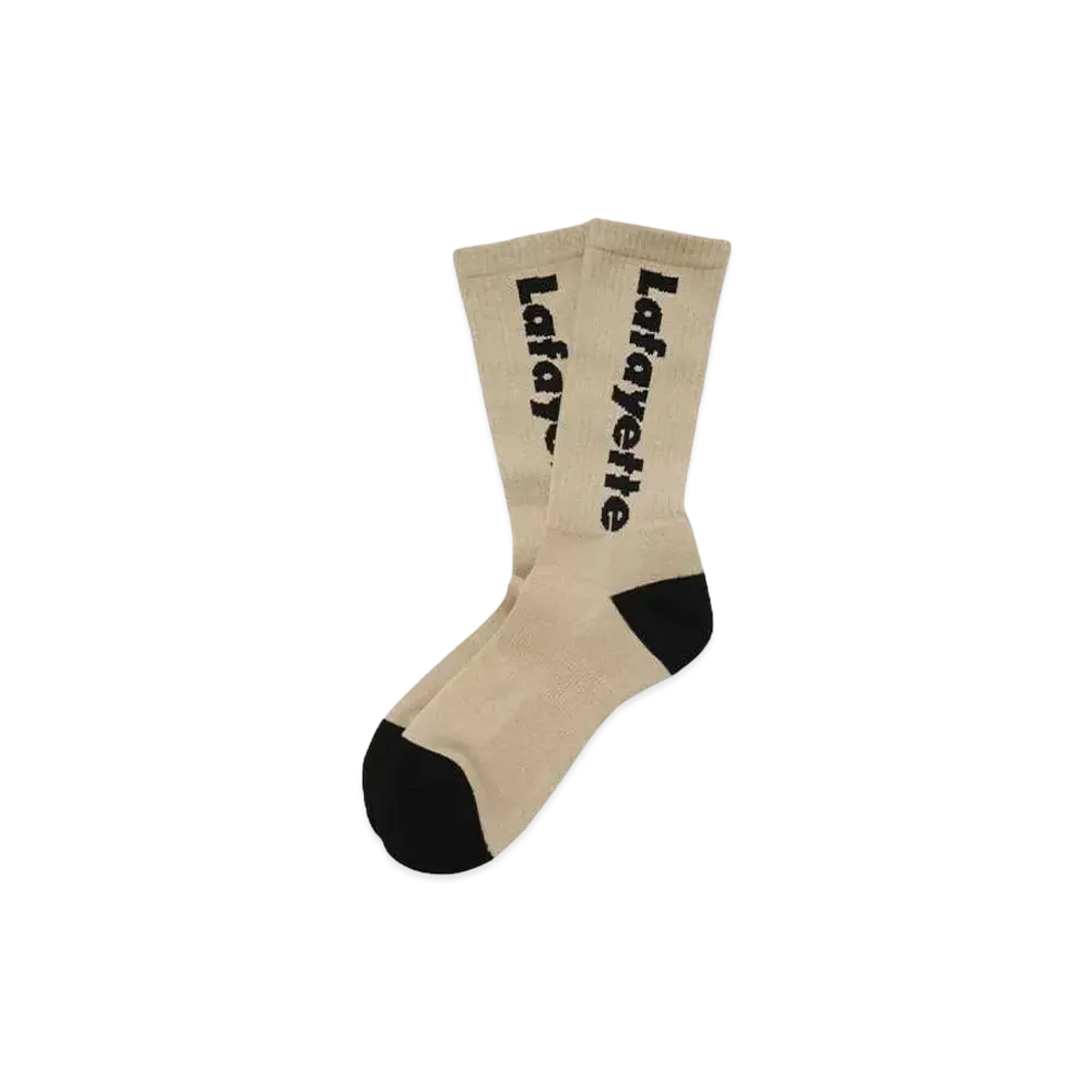LFYT Lafayette LOGO CREW SOCKS "NATURAL"