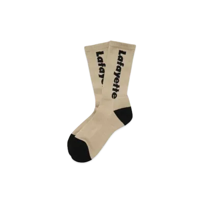 LFYT Lafayette LOGO CREW SOCKS "NATURAL"