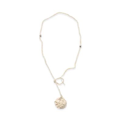 OUR LEGACY Women's Crochet Catch Necklace "Fly Shell"