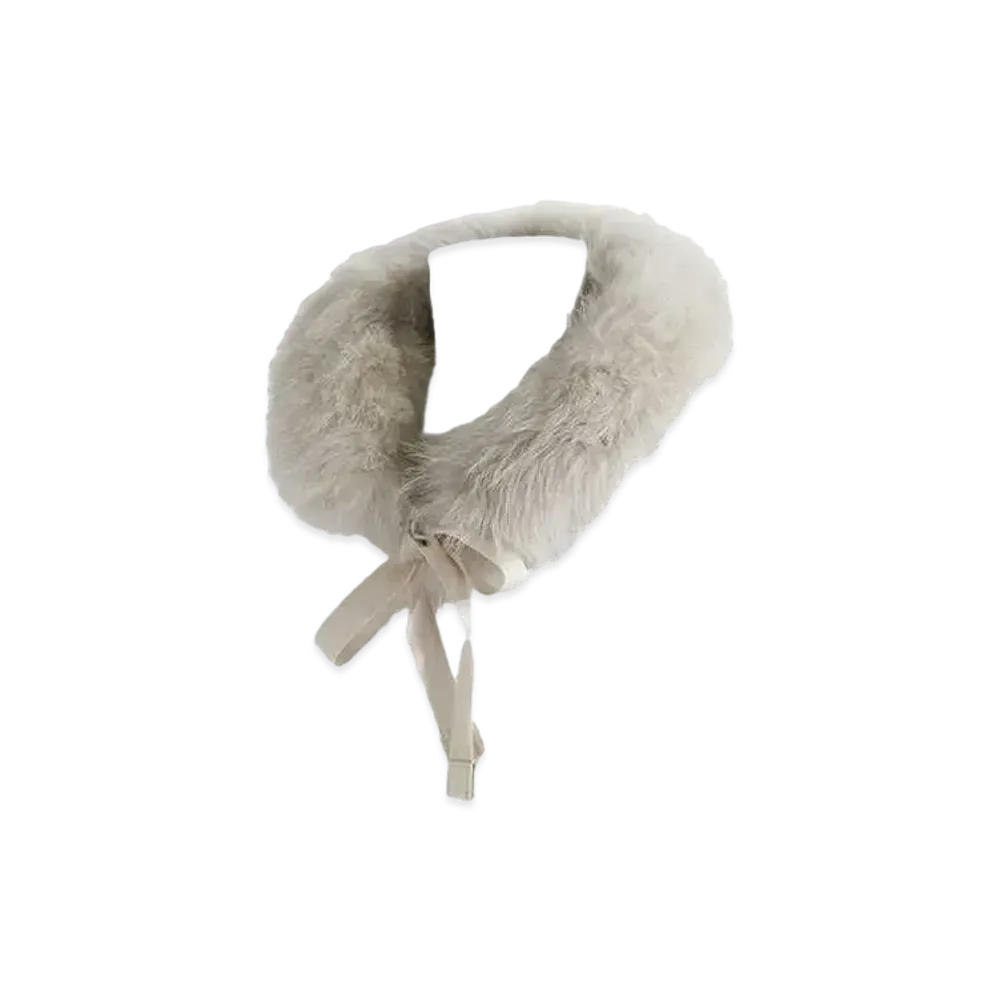 Max Mara Fox Fur Hood Trim "Sand"