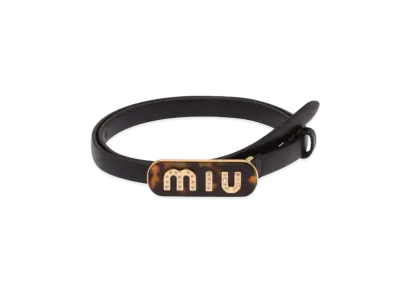 MIU MIU Leather Belt "Black"