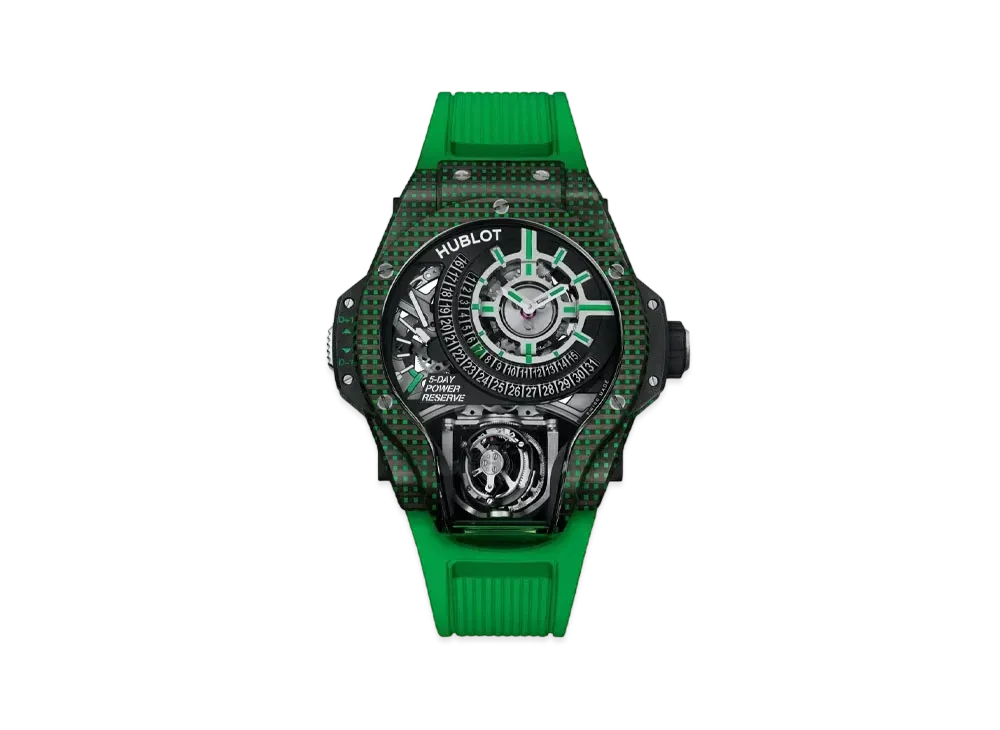 HUBLOT MP MP-09 Tourbillon Bi-Axis Green 3D Carbon 49mm