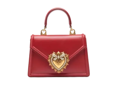 Dolce&Gabbana Devotion Bag Small Smooth Calfskin "Red"