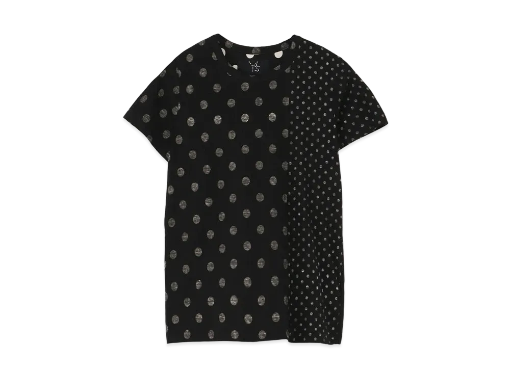 Yohji Yamamoto Y's TWISTED DOT Y's STITCH T "Black/Whit"