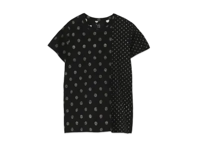 Yohji Yamamoto Y's TWISTED DOT Y's STITCH T "Black/Whit"