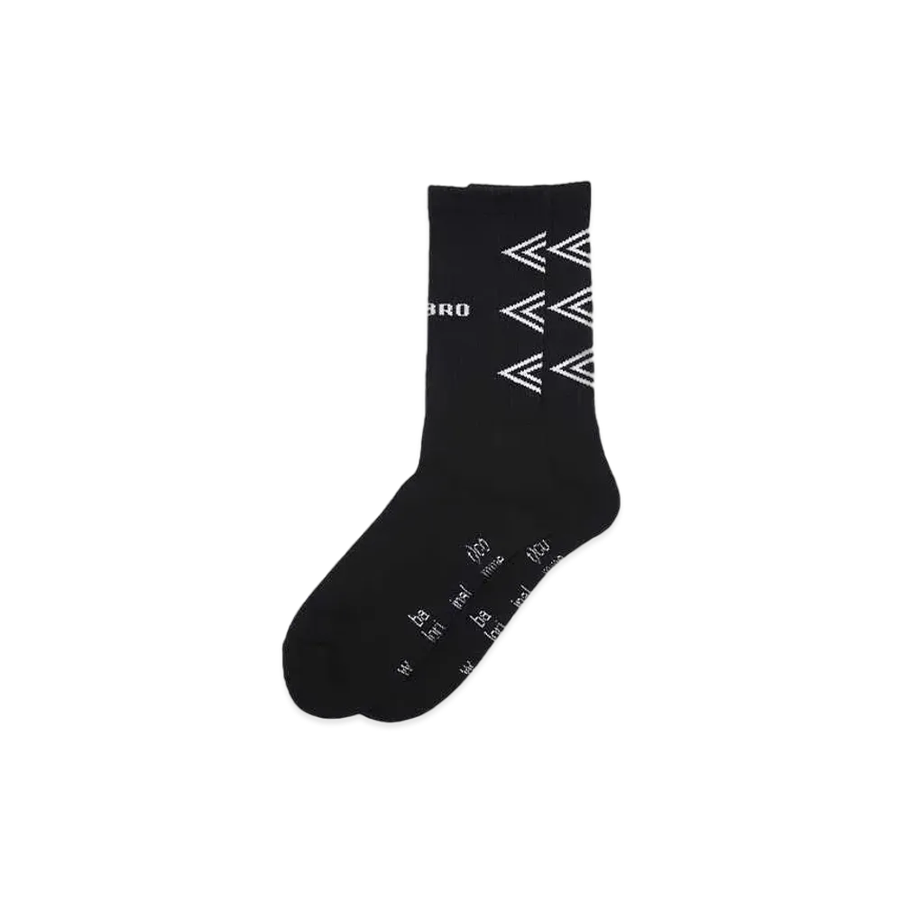 UMBRO x BAL JACQUARD SOCKS "BLACK"